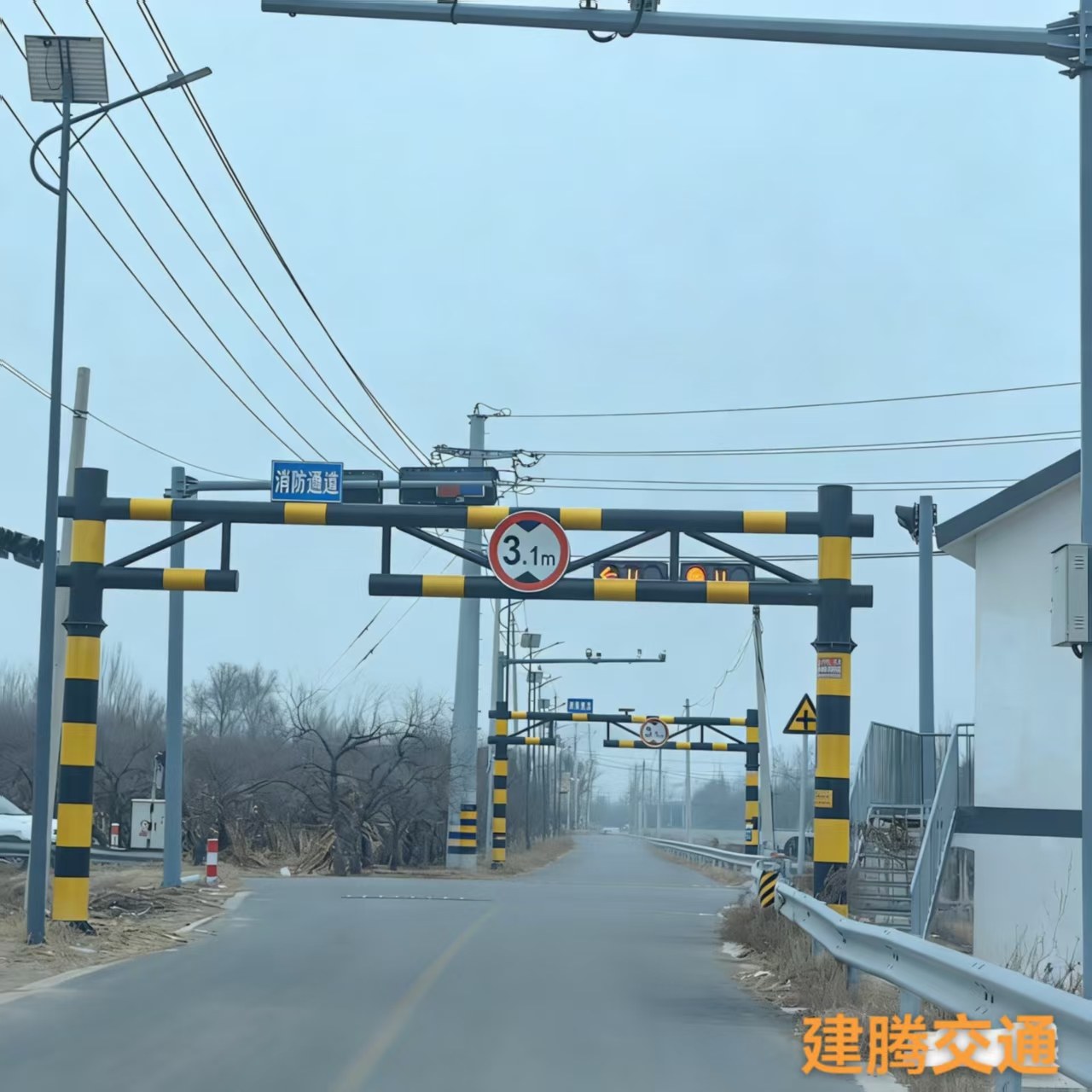 鹤岗市铁路限高架高速龙门架 - 方案